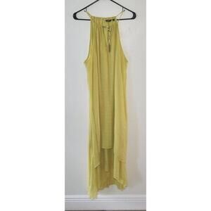 Mlle Gabrielle Sunshine Yellow High-Low Maxi Dress